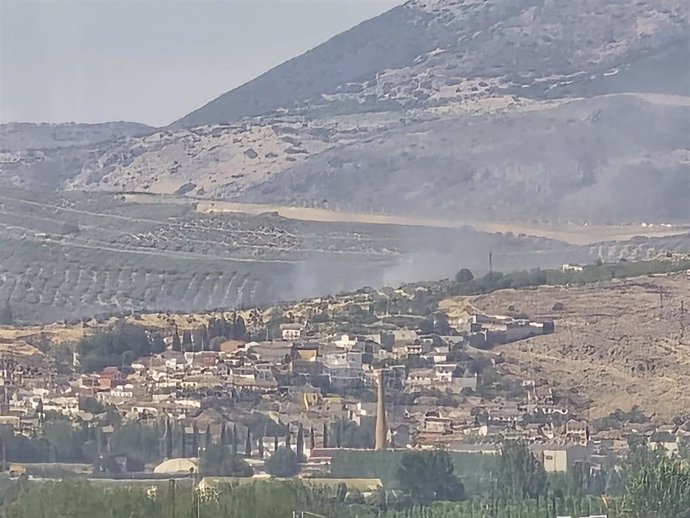 Extinguido el incendio forestal cerca del vertedero de Pinos Puente (Granada)