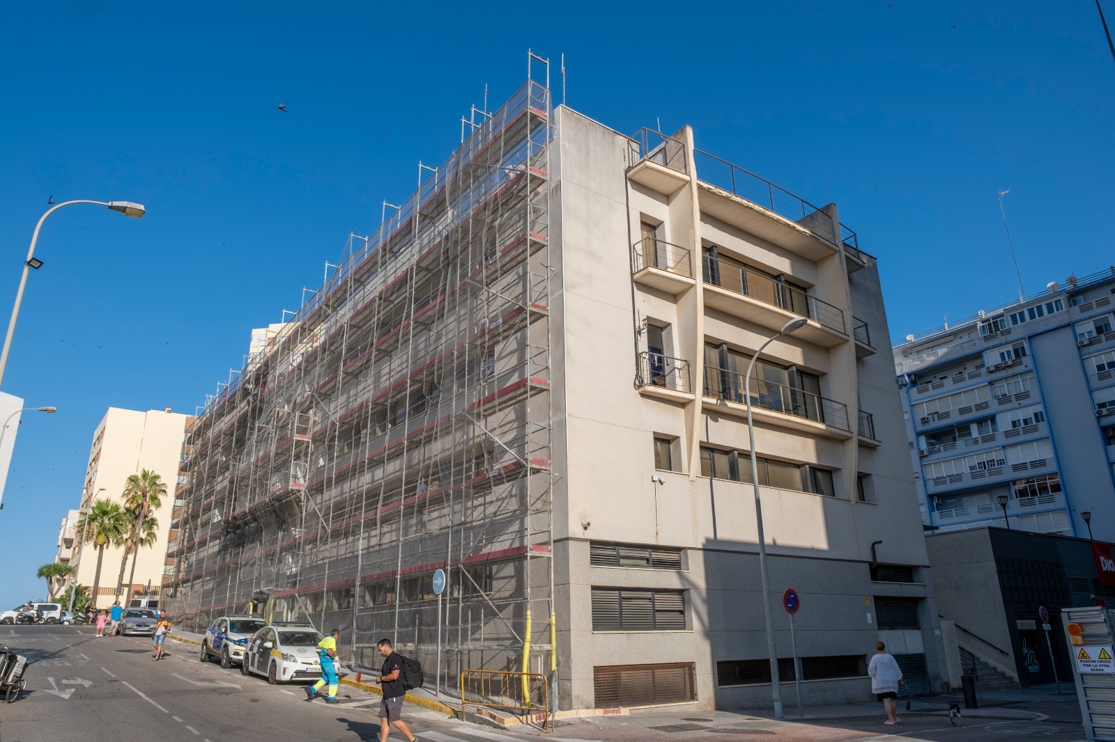 obras fachada policía local Cádiz 3