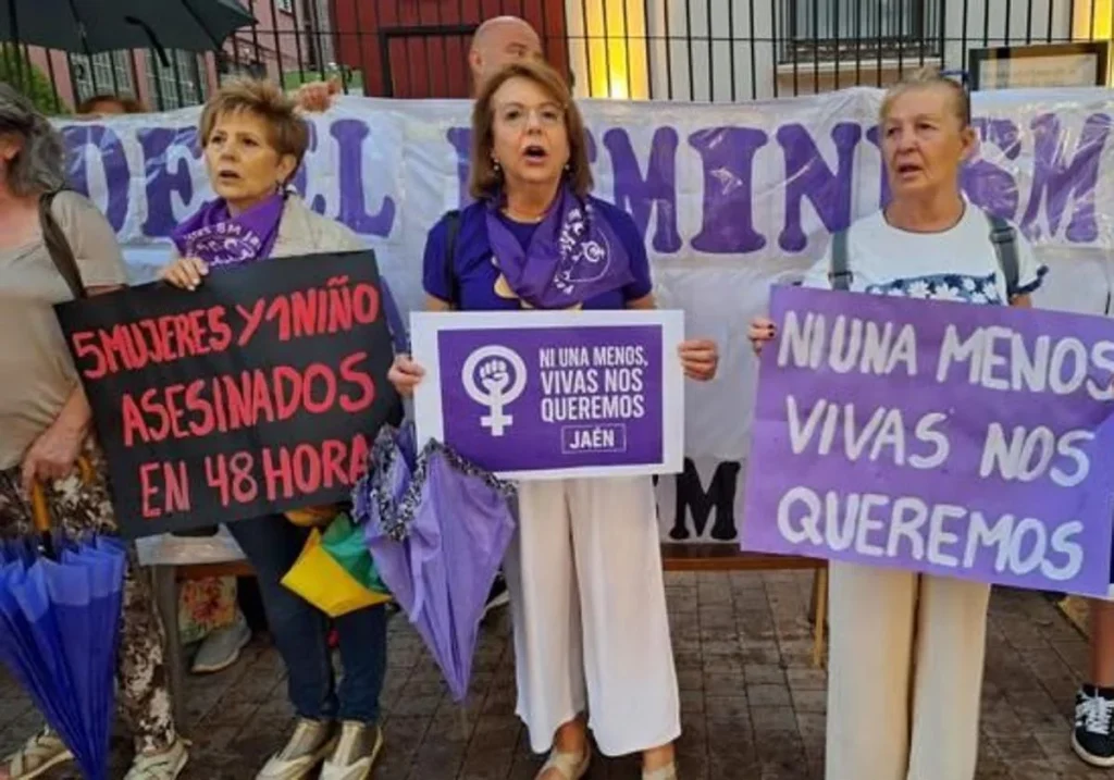 Mujeres en huelga por la violencia de género