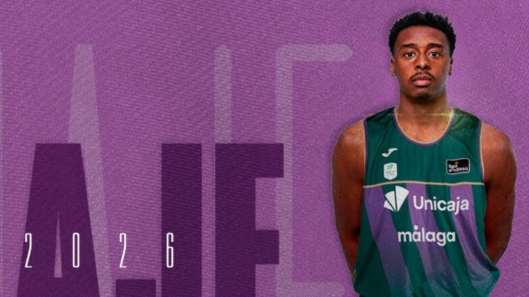 Foto presentación de Chase Audige como nuevo jugador de Unicaja de Málaga.