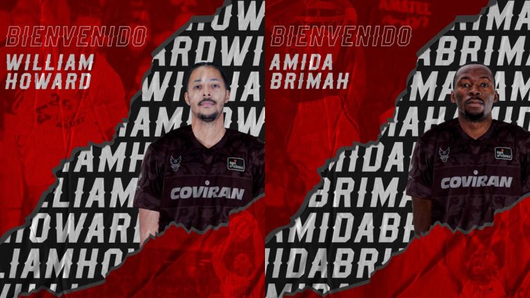 Imágenes de presentación de Howard y Brimah como jugadores del Covirán Granada.