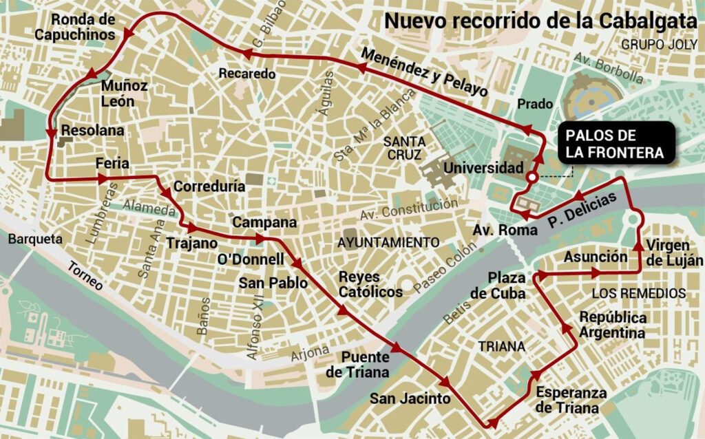 itinerario cabalgata reyes